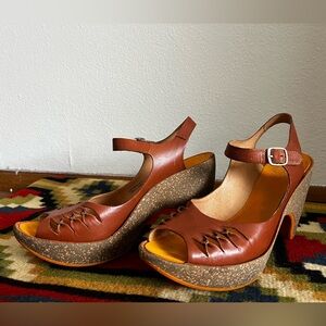 Camper Platform Sandals – Brown – Size 39 (US 8–8.5)